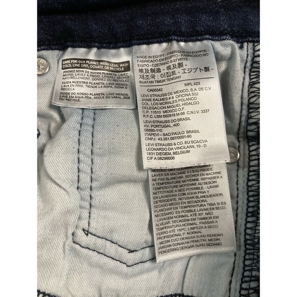 Levis 511 Slim Fit  Jeans Mens 29 x 30 Dark Wash Blue Denim - Picture 8 of 11